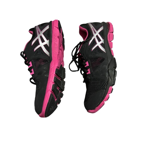 ASICS Women’s Black & Pink Running Sneakers Size 9.5 - Picture 3 of 9